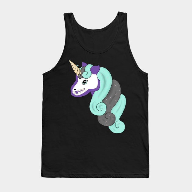 Sierra Sparkle- Skeleton Unicorn Tank Top by RSewell